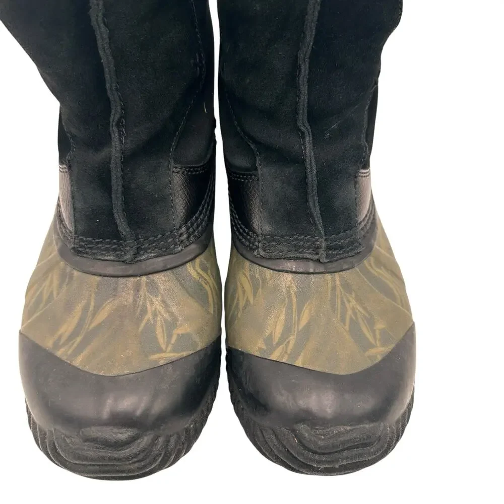 Sorel Women's Shibuya Suede Leather Green Grass Boots Size 7